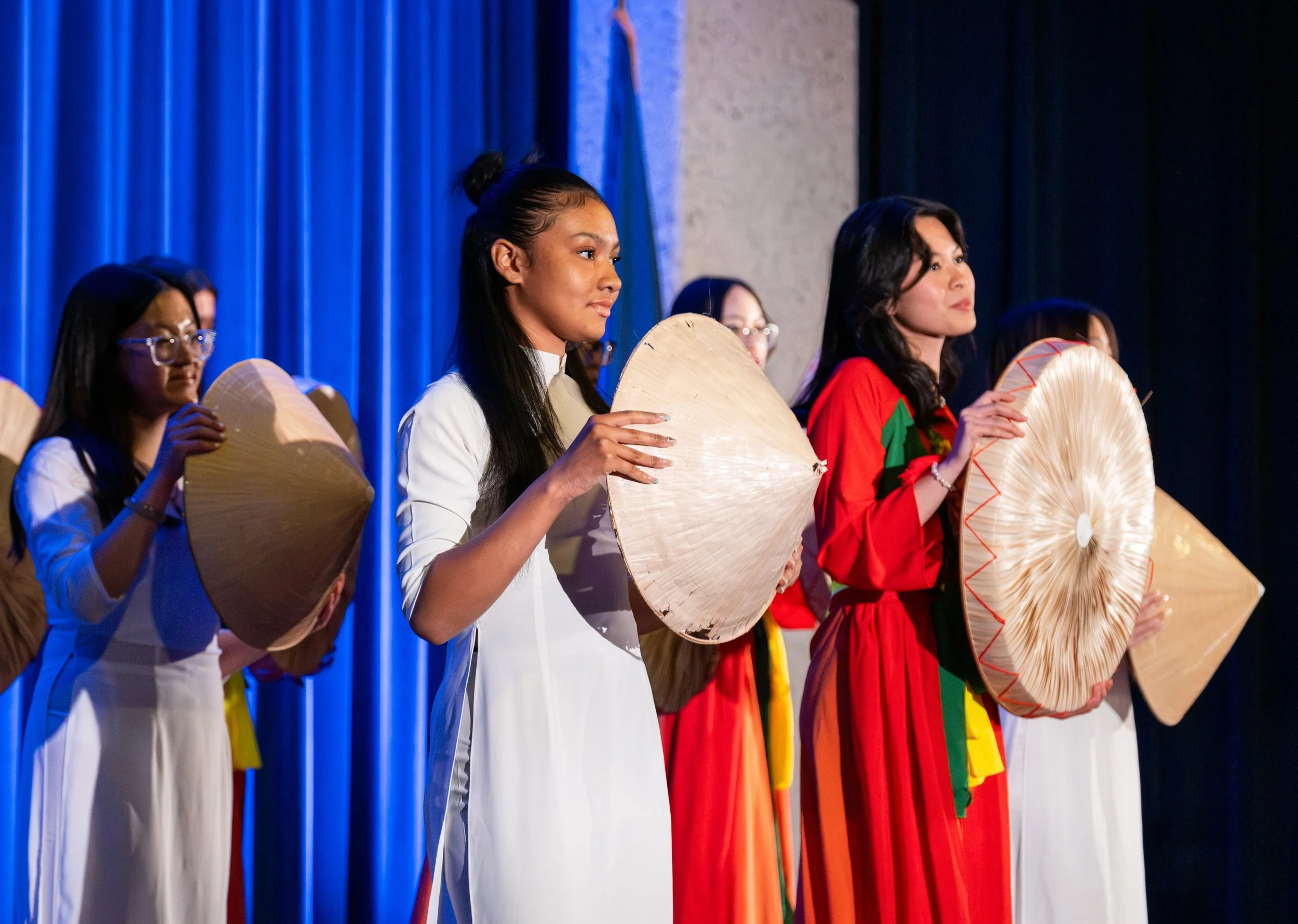 East Kentwood Public High School students perform
17 a traditional Vietnamese dance.