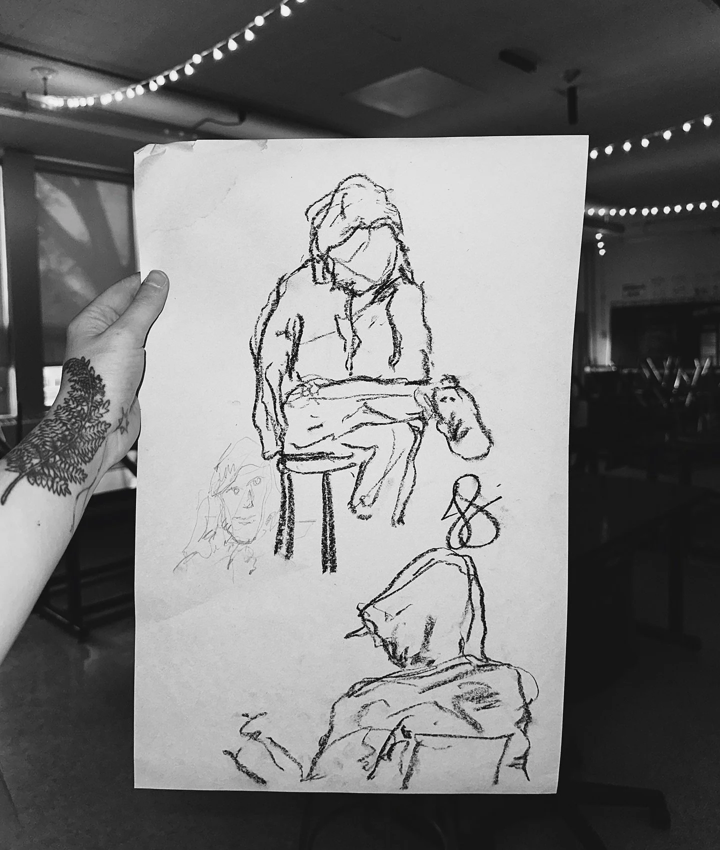 I found a time capsule today!

This is one (of many) weekly figure drawings I did back in my own high school art classes. It&rsquo;s been buried in a stack of newsprint for almost a decade. It resurfaced today when one of my students discovered it in