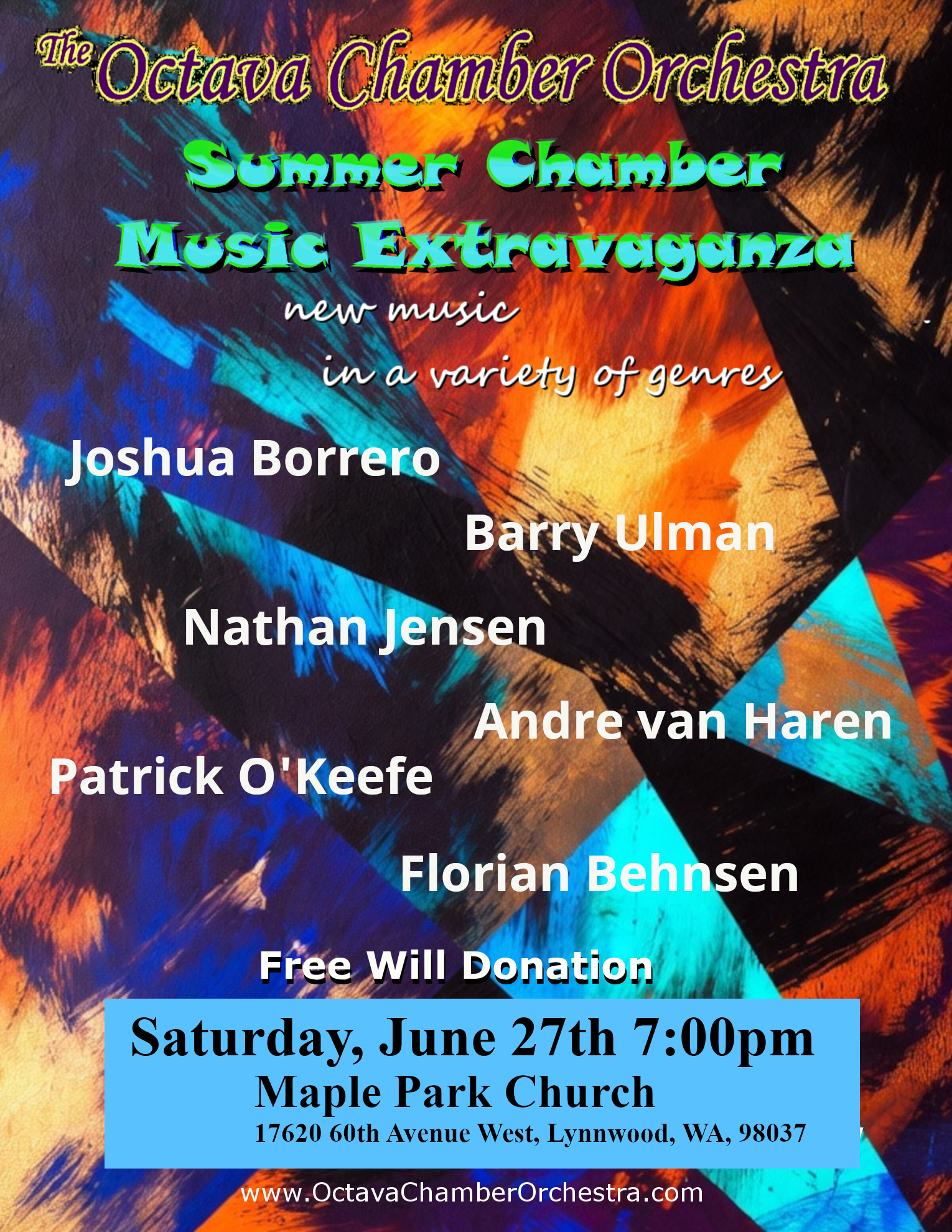 Octava Chamber Orchestra: Summer Chamber Music Extravaganza 