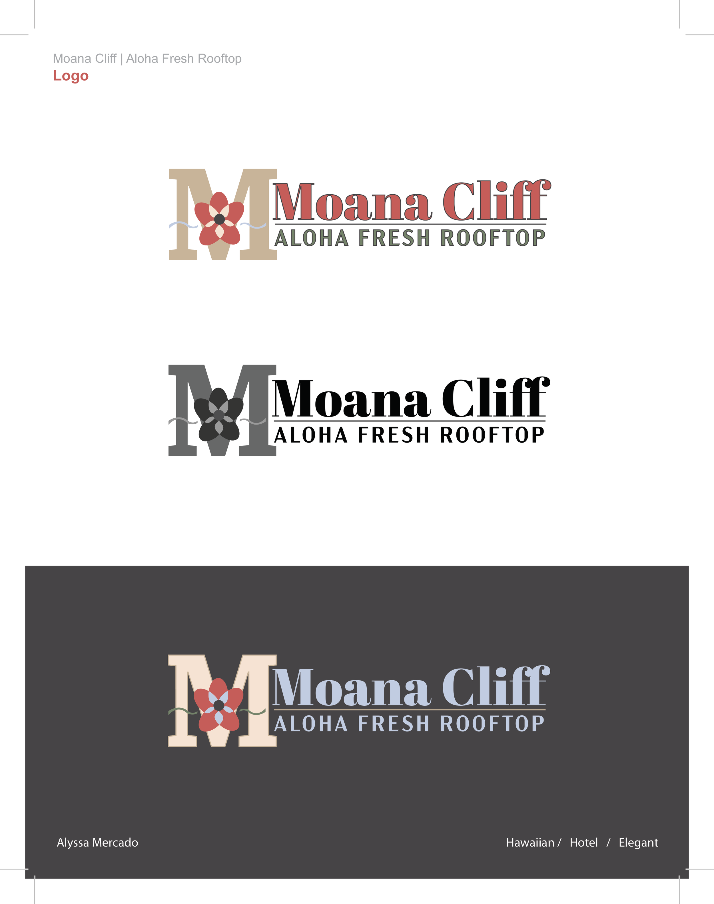 Moana Cliff Logos & Tagline 2021