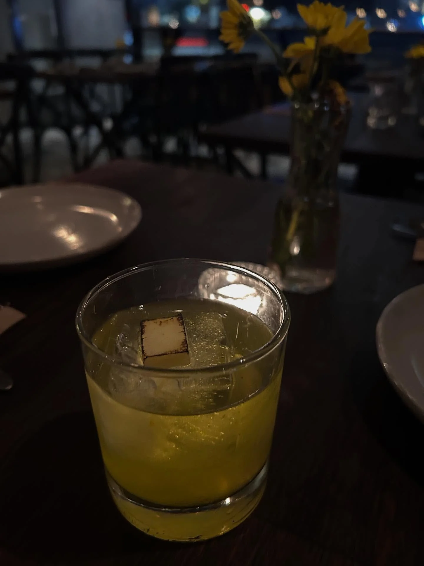 The Tropical Old Fashioned - Gold rum, T&amp;T Falernum, T&amp;T Pineapple Curacao, Creme De Cacao. 4 weeks of infusion and creation for your 20 minutes of Enjoyment 
-
-
-
-
#toilandtrouble #toilandtrouble3057
#melbourne #melbournefood #melbournefoo