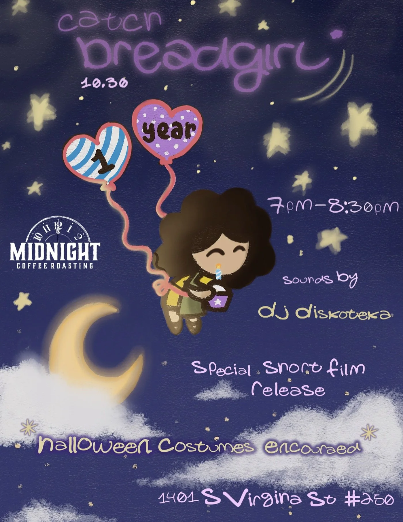 🕺🏻 also !! join us for our one year anniversary short film release + ultra mega dance party on thursday 10.30 w @fleur.babe over @midnightcoffeeroasting from 7p-8:30p 🙂&zwj;&harr;️🩷 (flyer by @reymonkaelen, @seaurchrin + @nino_luzr &lt;3)