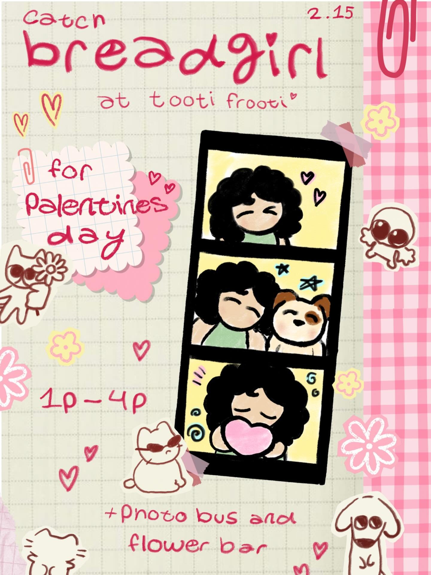 &mdash;̳͟͞͞ 💗 hi friends ! catch us @tootifrooti.shop this sunday with our friends @tahoephotobus , @totallybakedreno &amp; @floralsby.day for pal-entines day (˶˃ ᵕ ˂˶)
&thinsp;&thinsp;
event is all ages >.< we can&rsquo;t wait to see you guys