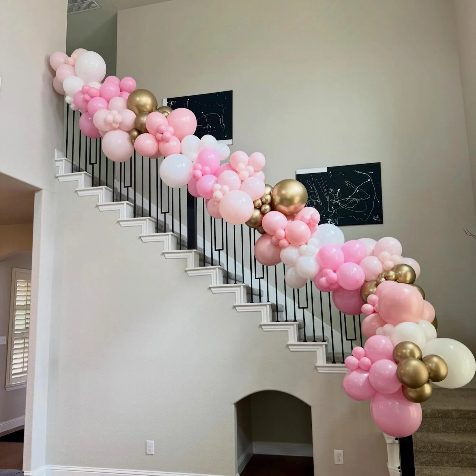 Staircase balloons are always a good idea! ✨