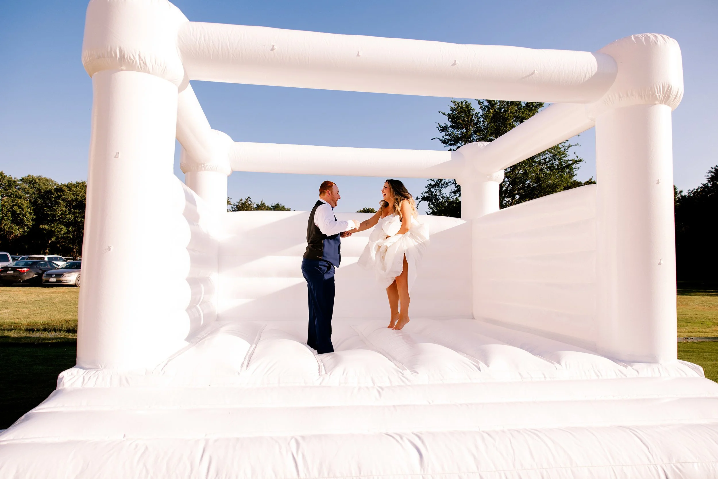 16x16 white bounce house
