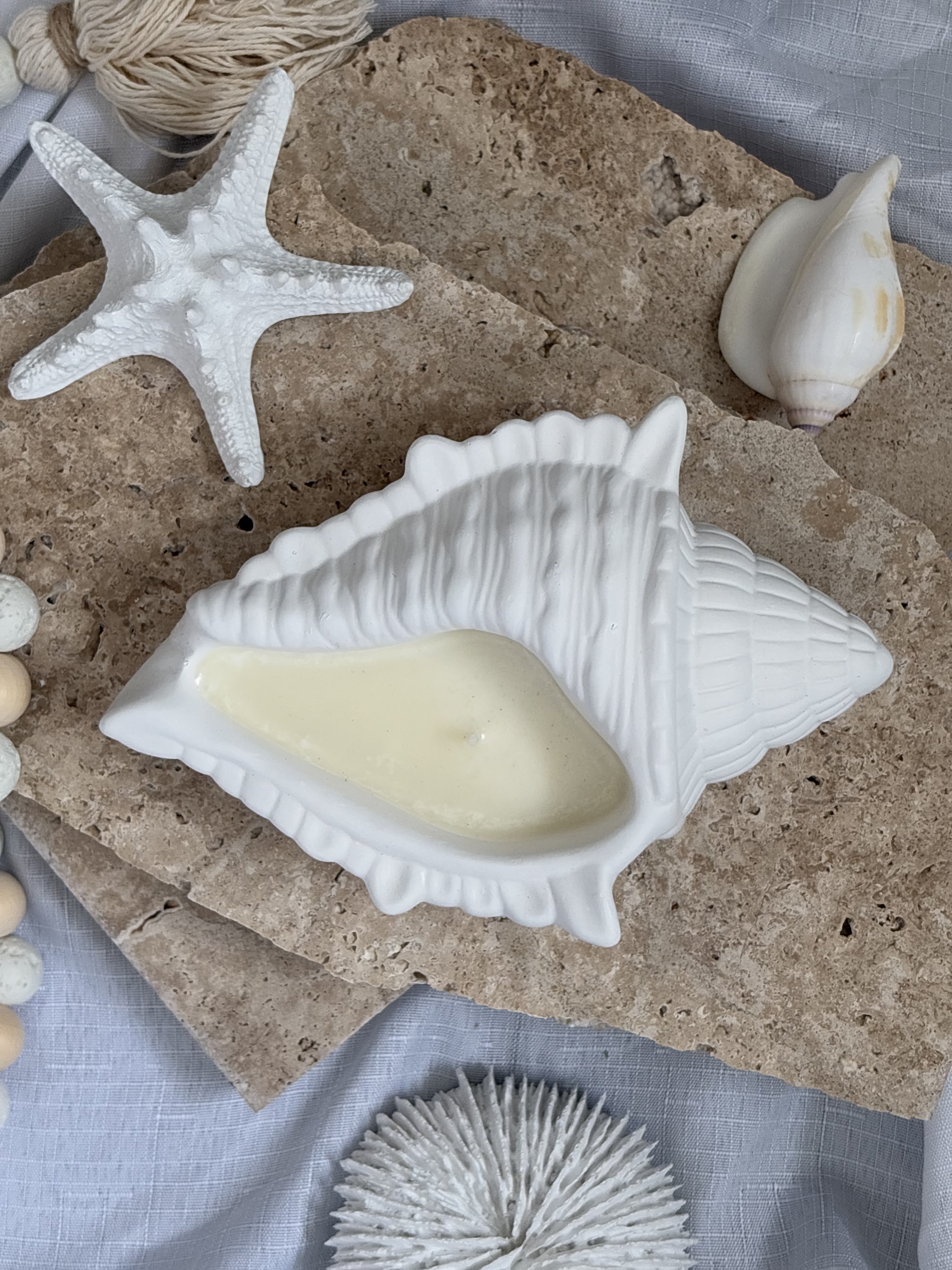 Seashell Candle
