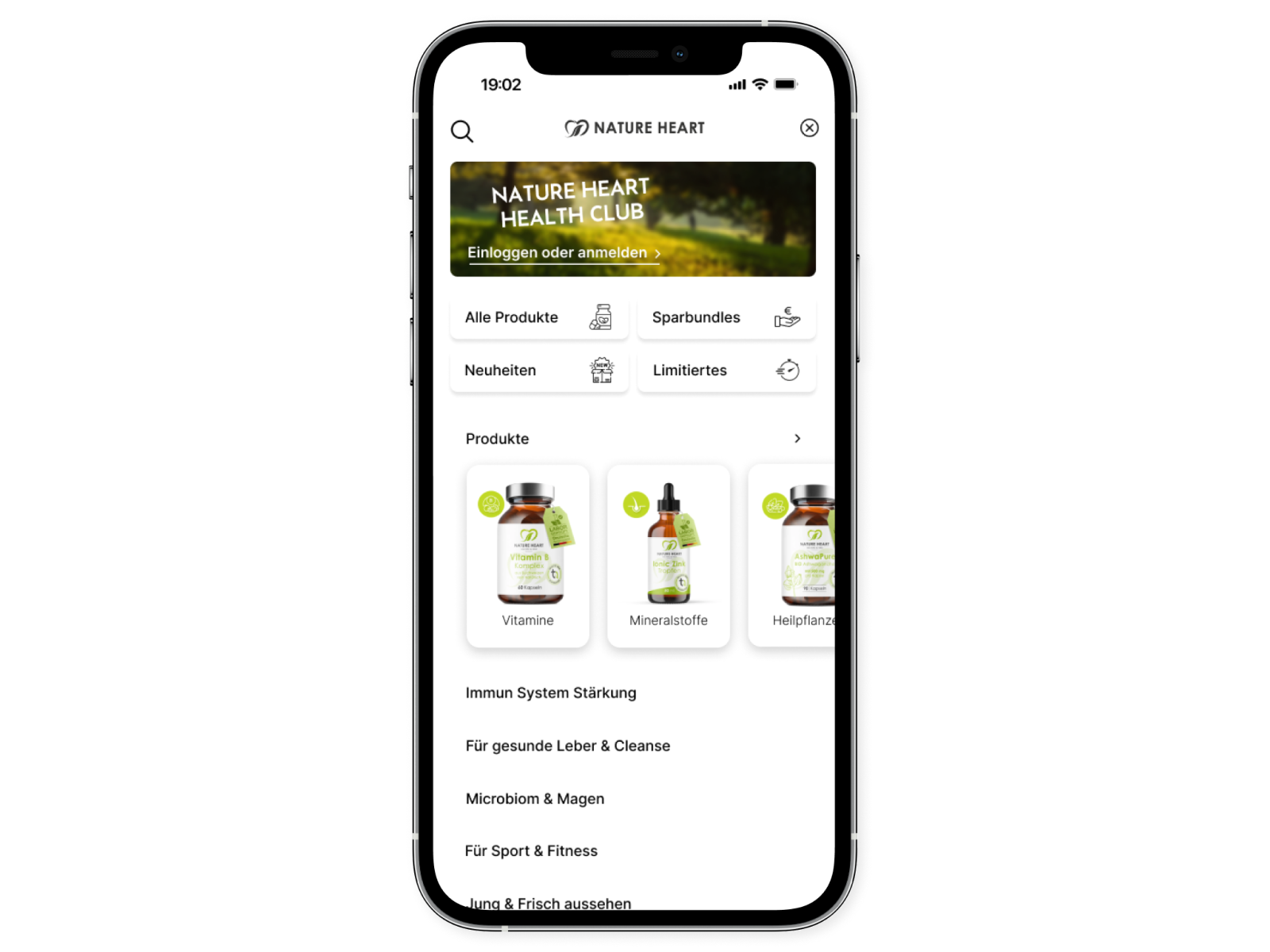 Mobile Menu Supplementshop