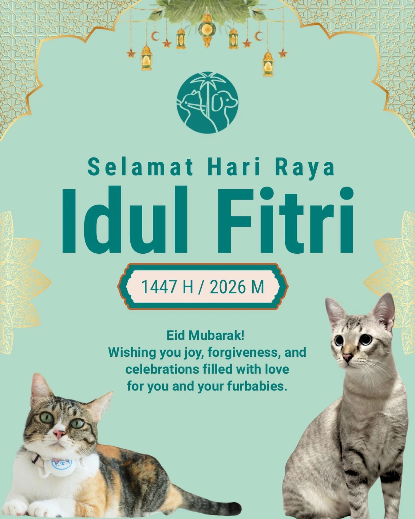 Eid Mubarak!
May your heart be filled with peace, gratitude, and happiness on this blessed day. 🌙

#petcare #eidmubarak❤️ #happyeid❤️ #sanur #bali