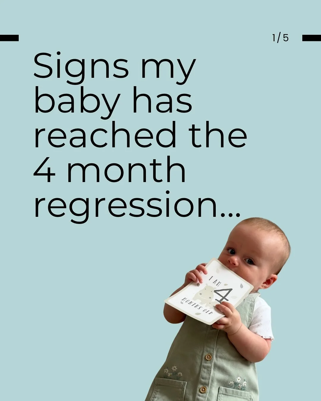 Here we go.. the 4 month sleep regression has hit!! 

So many people dread it, and whilst it&rsquo;s not easy for some babies and parents (and even sleep consultants!), it&rsquo;s a very normal part of development and a sign that their sleep cycles a
