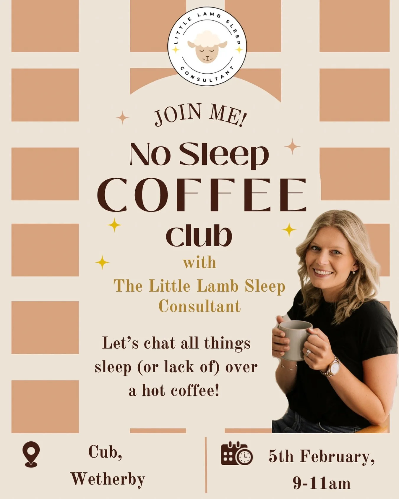 🌟 I&rsquo;m back! And here to help you overcome your little one&rsquo;s sleep challenges! 🌟

Come and join me for my &lsquo;No Sleep Coffee Club&rsquo; at @the_cub_family , Wetherby. Grab a delicious coffee and come chat all things sleep (or lack o
