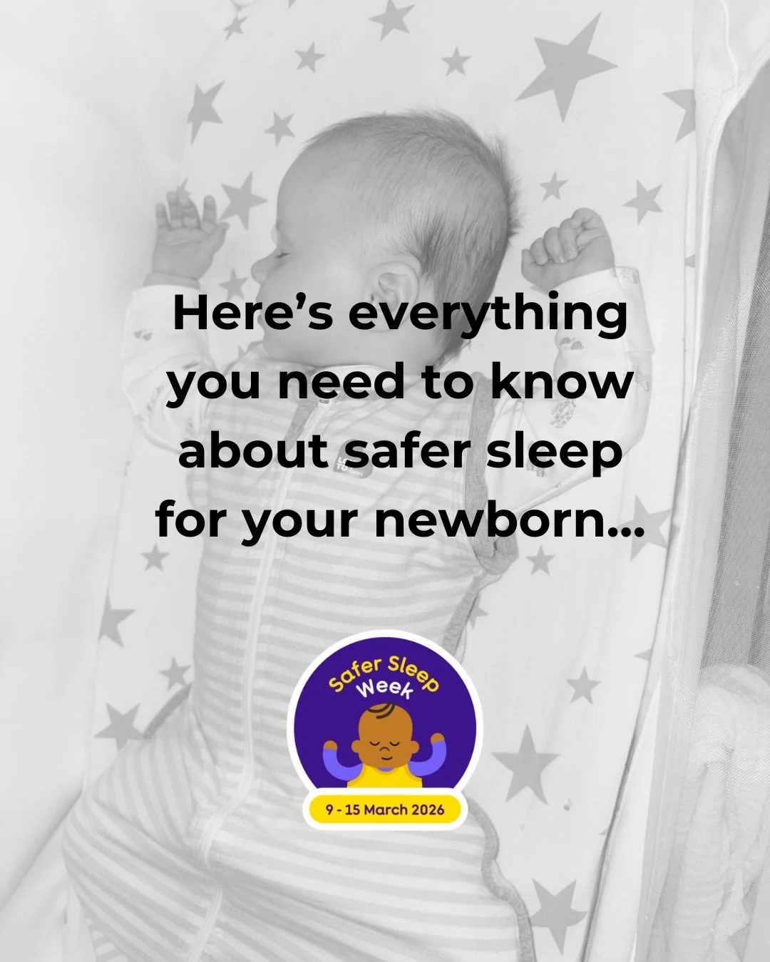 Bringing a newborn home is overwhelming enough without having to read through conflicting advice about how they should sleep. 

So I&rsquo;ve put together the key safer sleep guidance from @lullabytrust because every parent deserves to feel confident