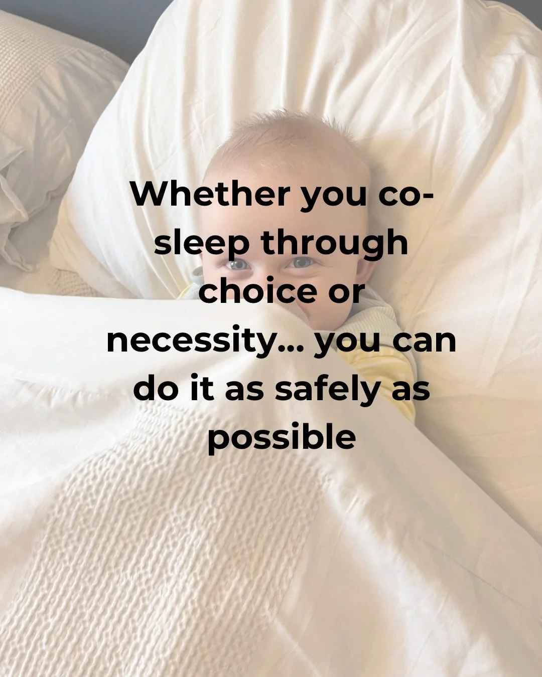Co-sleeping often gets a lot of bad press.. the reality? 9 out of 10 new parents co-sleep with their baby, either by choice or by accident! The worrying part is that only 40% of those parents know how to do so as safe as possible (Lullaby Trust 2025)