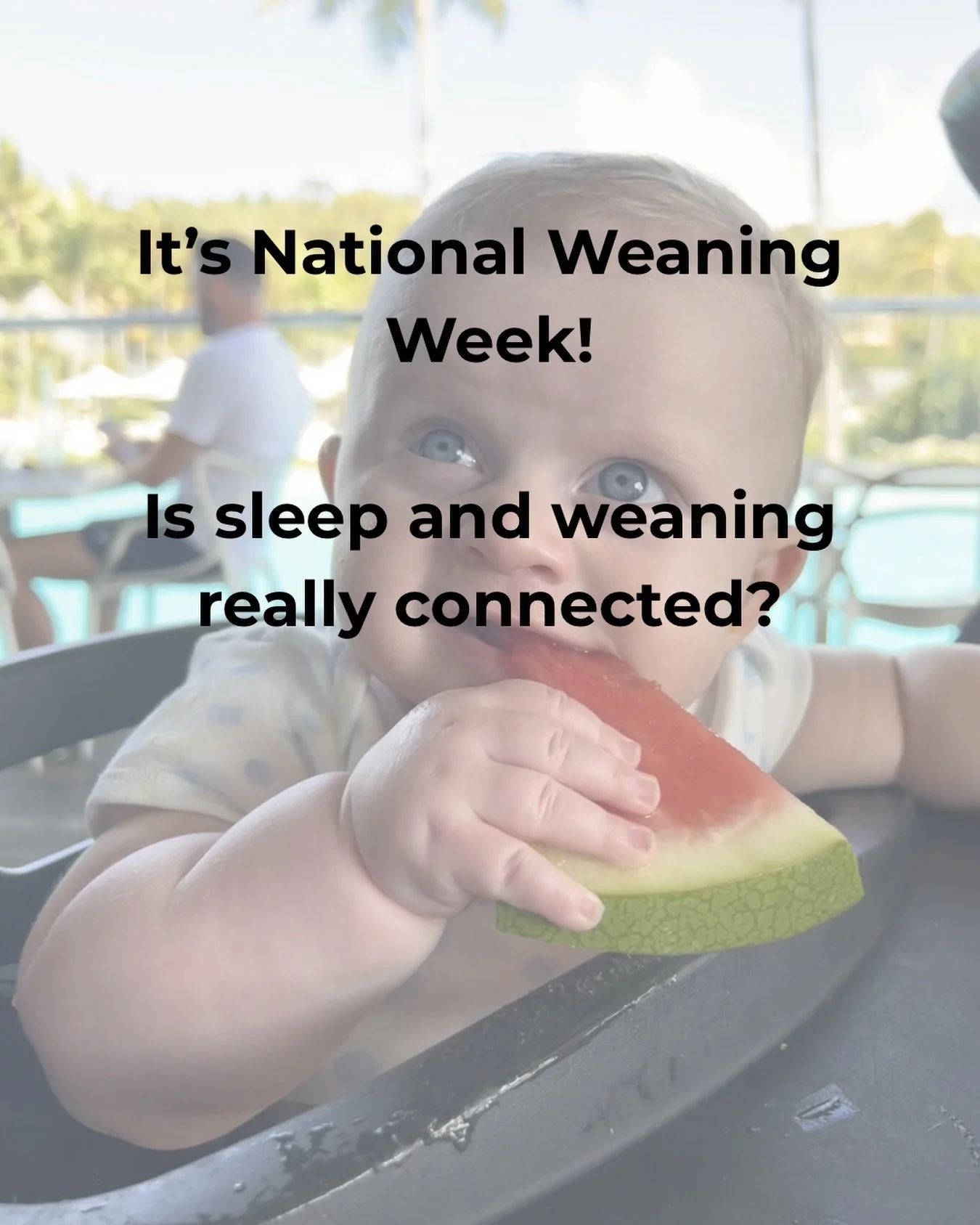 If you&rsquo;ve just started weaning your baby and their sleep has suddenly gone a bit wobbly - or you&rsquo;re hoping that starting solids will magically make them sleep through - this one&rsquo;s for you! 

🍉 Weaning won&rsquo;t automatically fix 