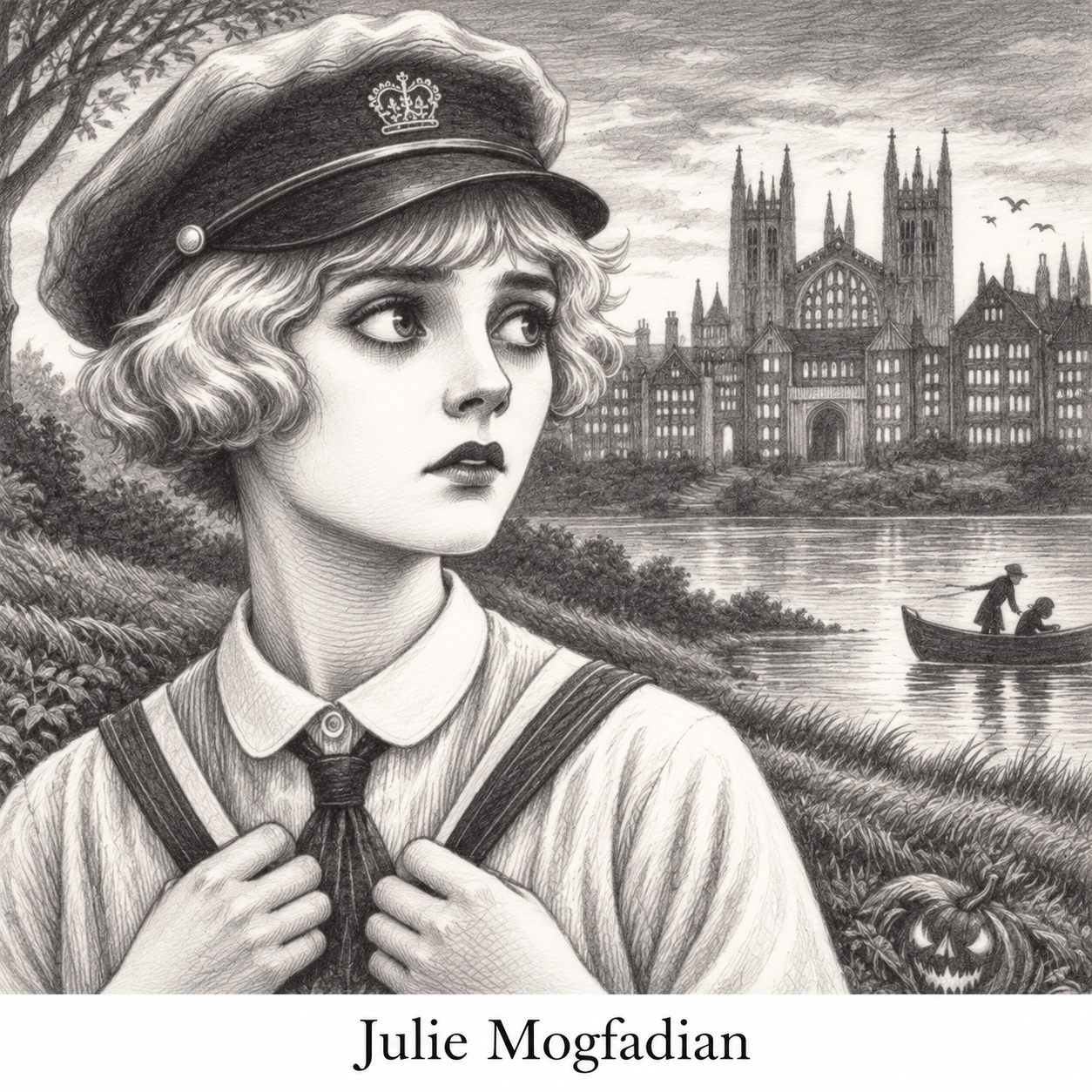 Julie Mogfadian from Threads of Shadow by P A Sheldon.