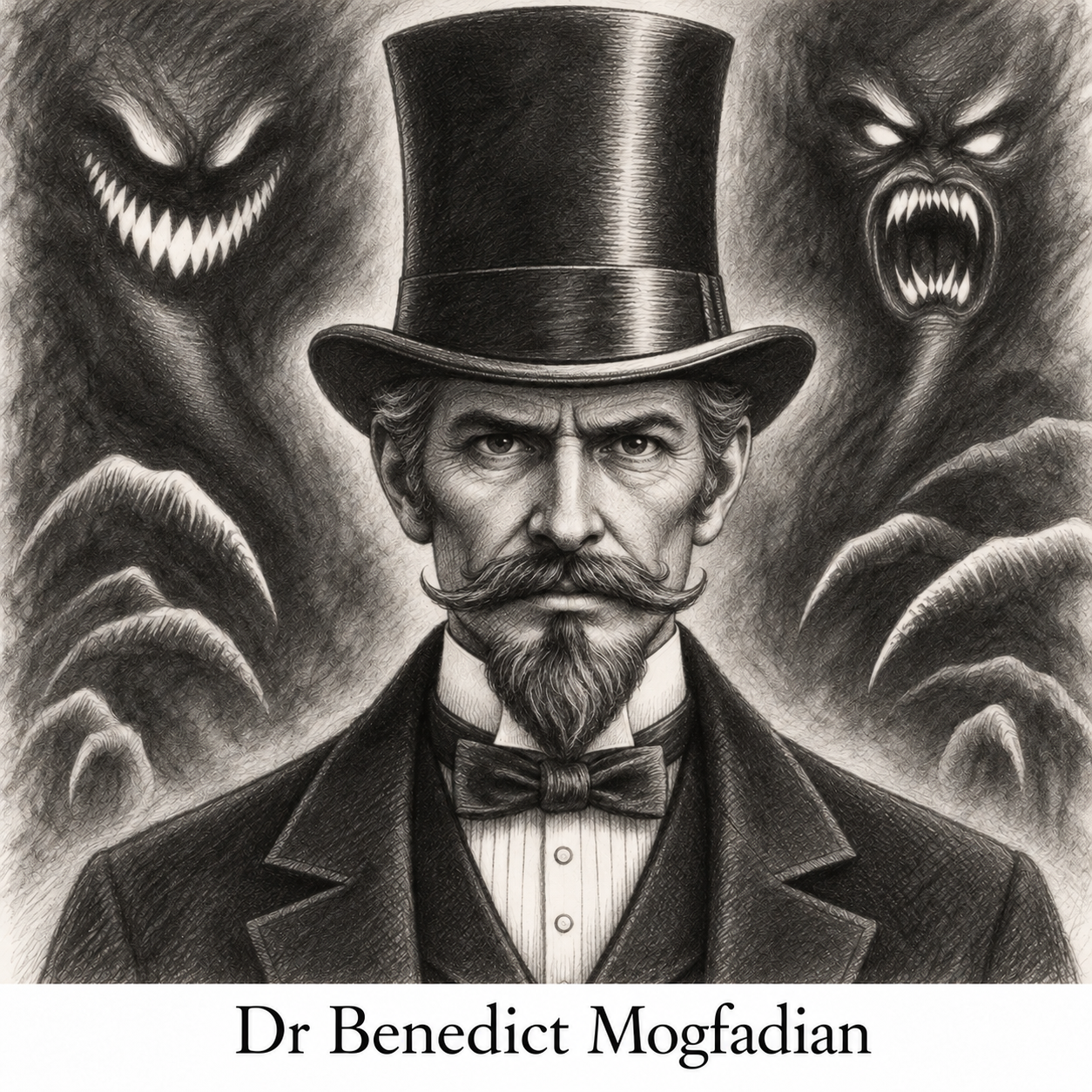 Dr. Benedict Mogfadian, from Threads of Shadow by P A Sheldon