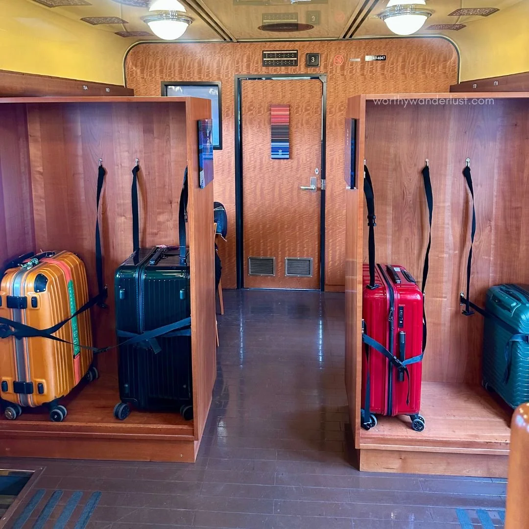 Luggage storage area in Car 3 of Two Stars 4047.