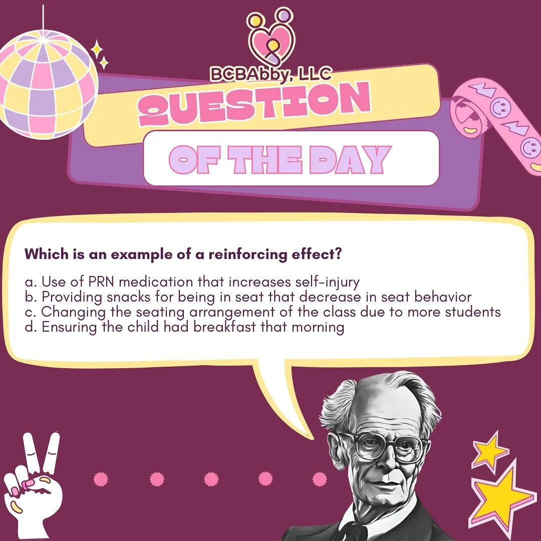 QOD time! 🧠 Drop your answer below 👇

Follow us for more ABA content to help you study📚

#aba #bcba #bcbabby #appliedbehavioranalysis