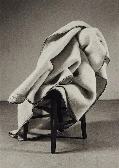 blanket on a chair photo