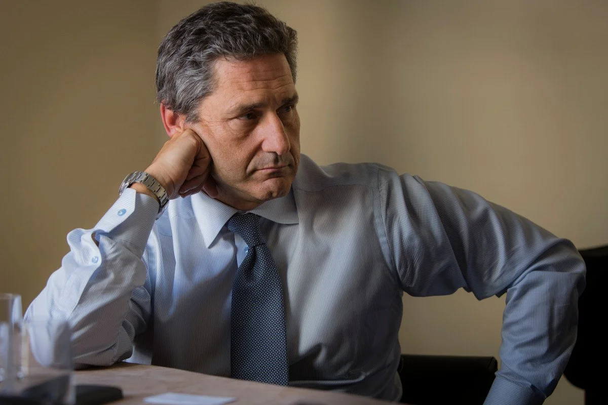 Portrait  in Brussels of Liberty Global CEO Mike Fries for the Wall Street Journal by professional photographer Sander de Wilde