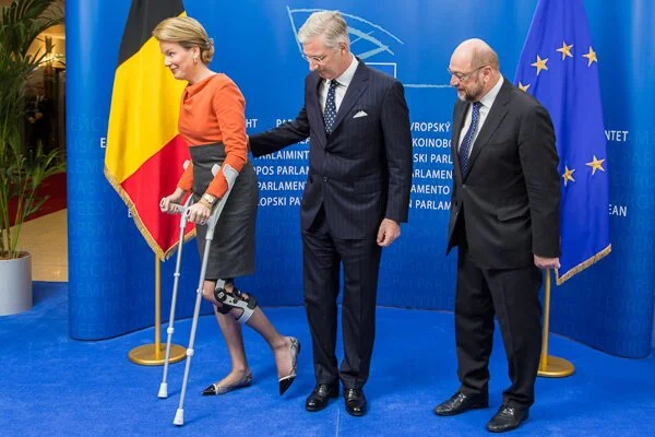 King and Queen of Belgium visiting the European Parliament