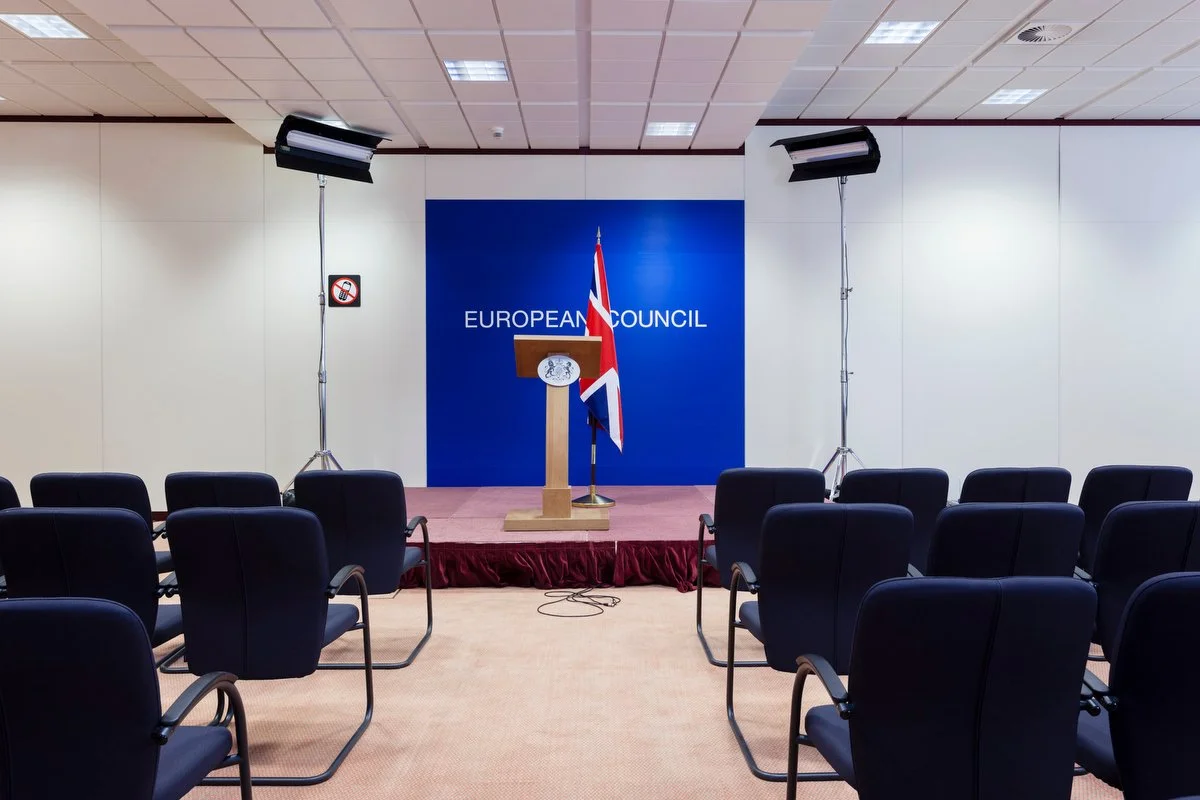 EU press rooms European Council meetings Brussels 2013