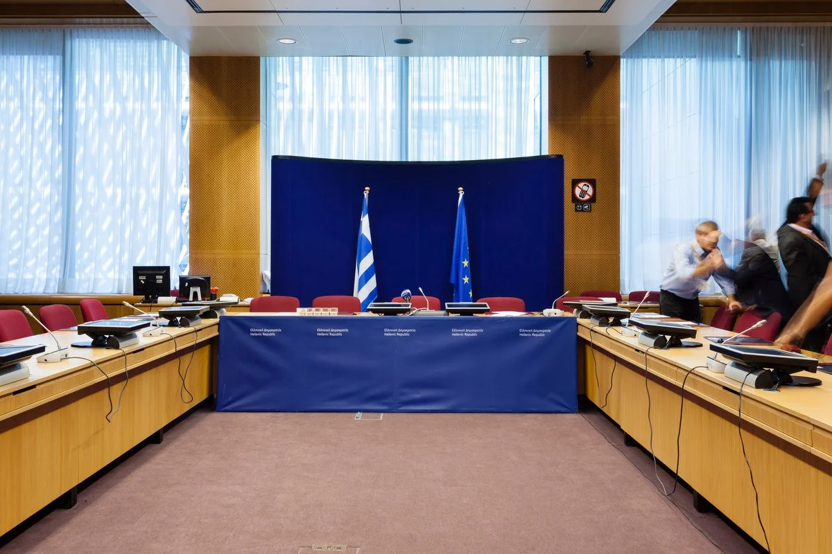 EU press rooms European Council meetings Brussels 2013