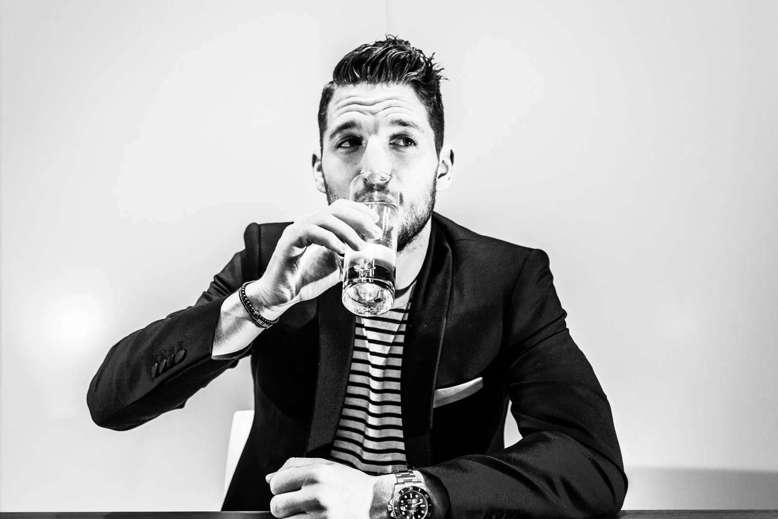 portrait photograph in Black and White