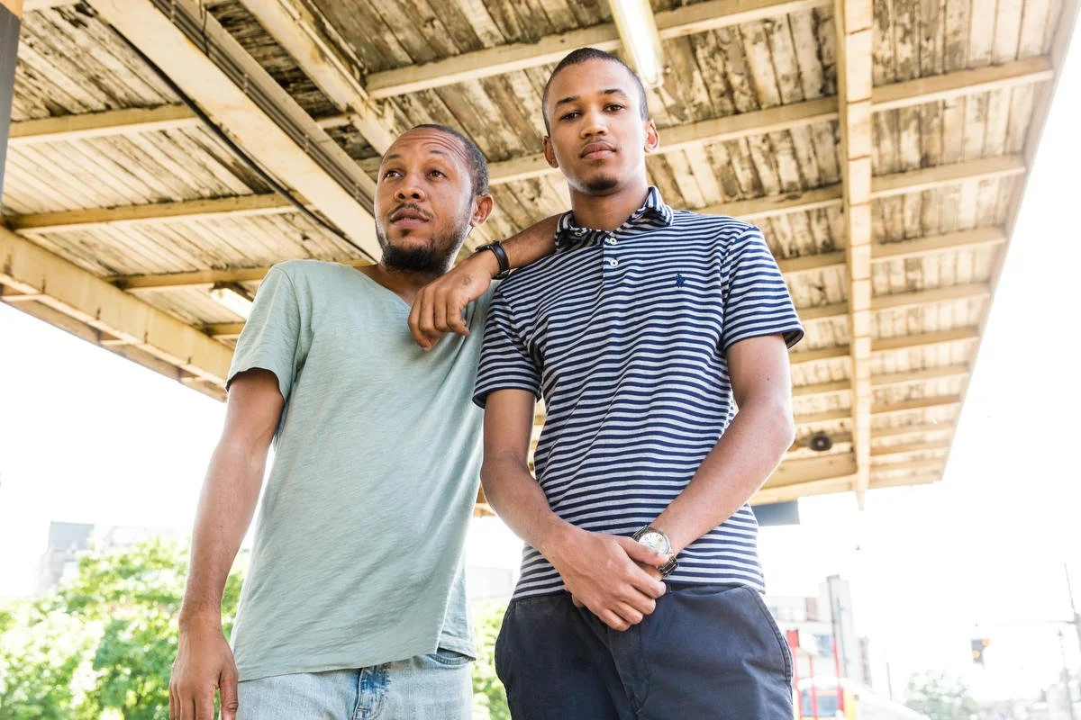 Portrait photography in Brussels for music website and magazine Pitchfork, portraits  of this  Dancehall musical duo Equiknoxx 