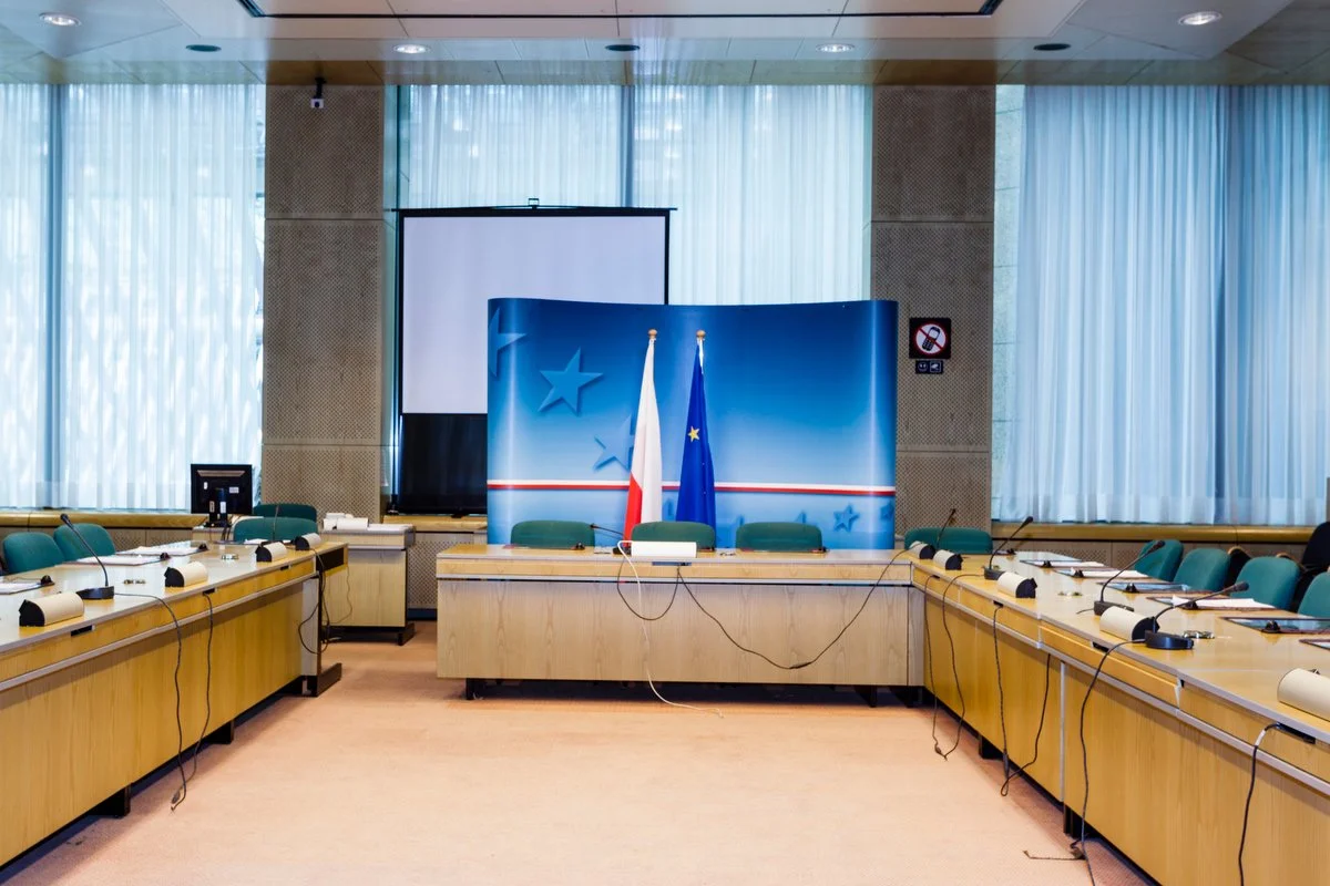 EU press rooms European Council meetings Brussels 2013