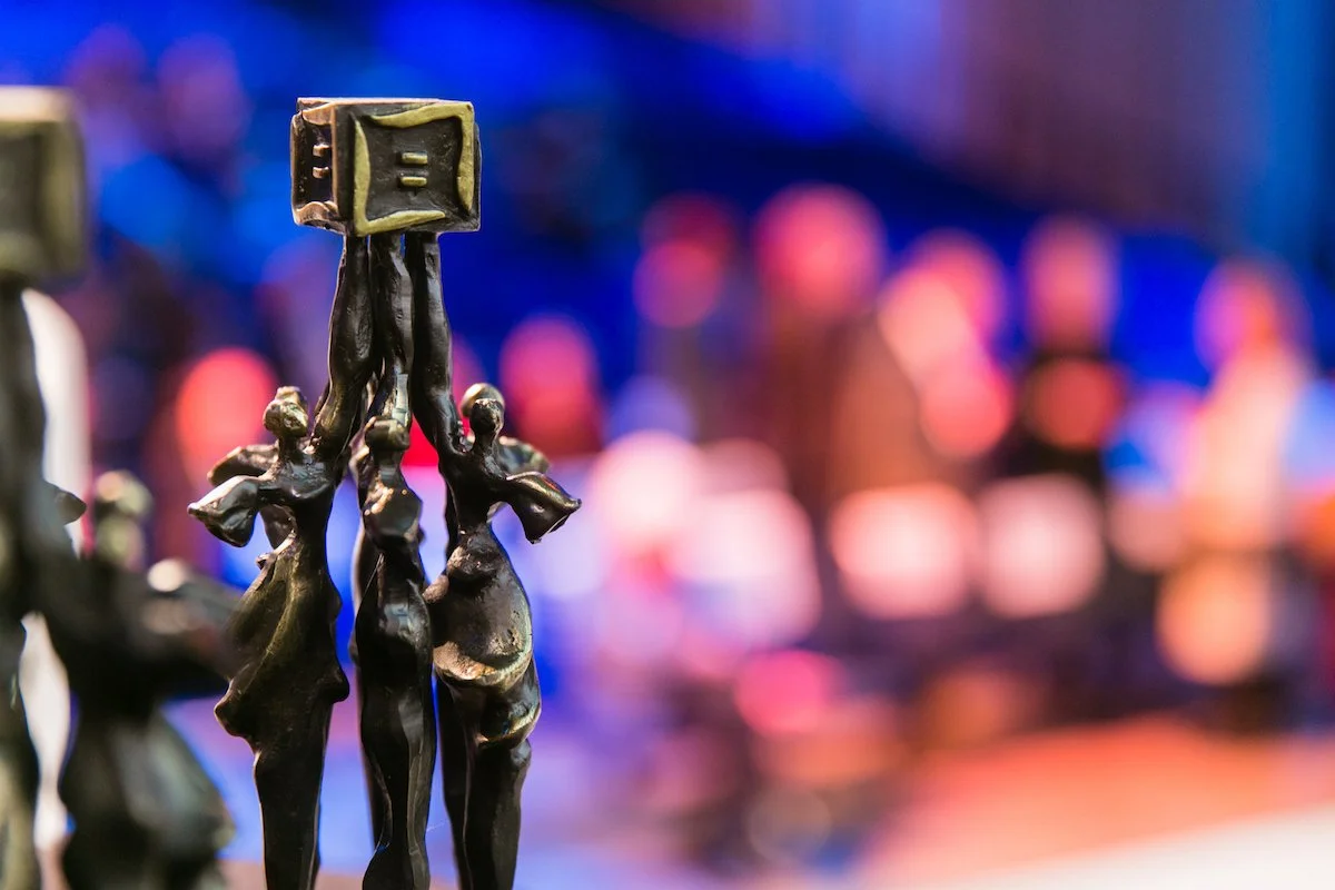 detail of the statues that will be handed out