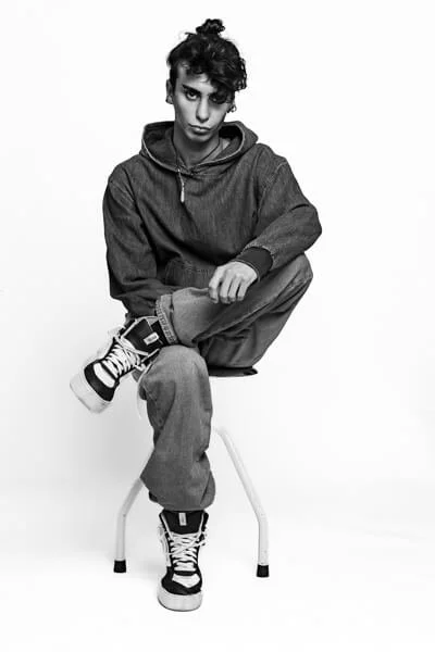 Portrait photography for a model portfolio