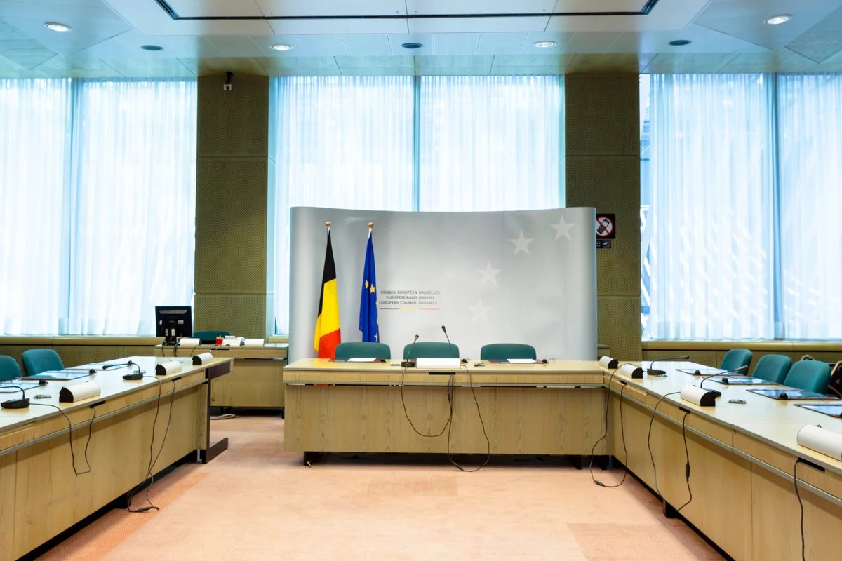 EU press rooms European Council meetings Brussels 2013