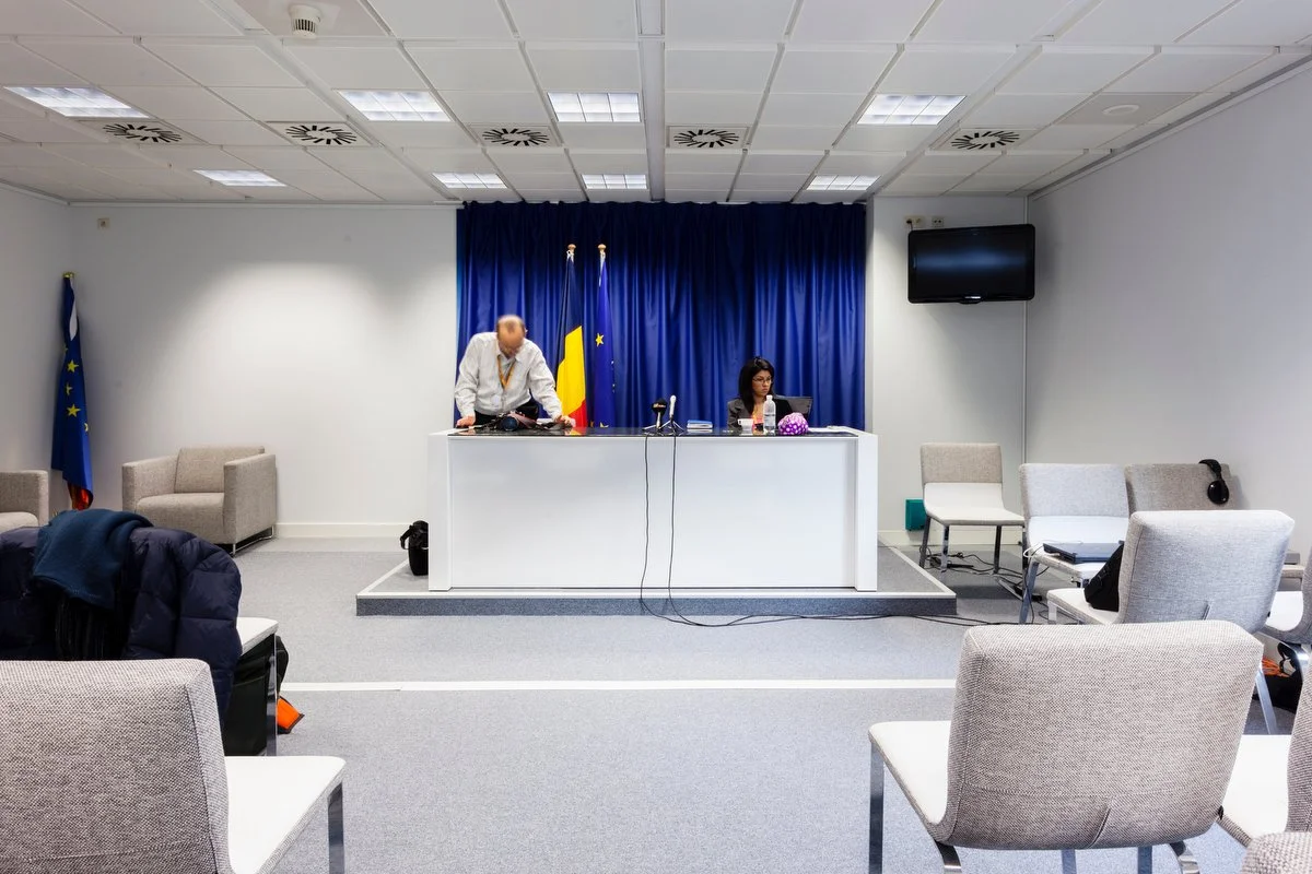 EU press rooms European Council meetings Brussels 2013