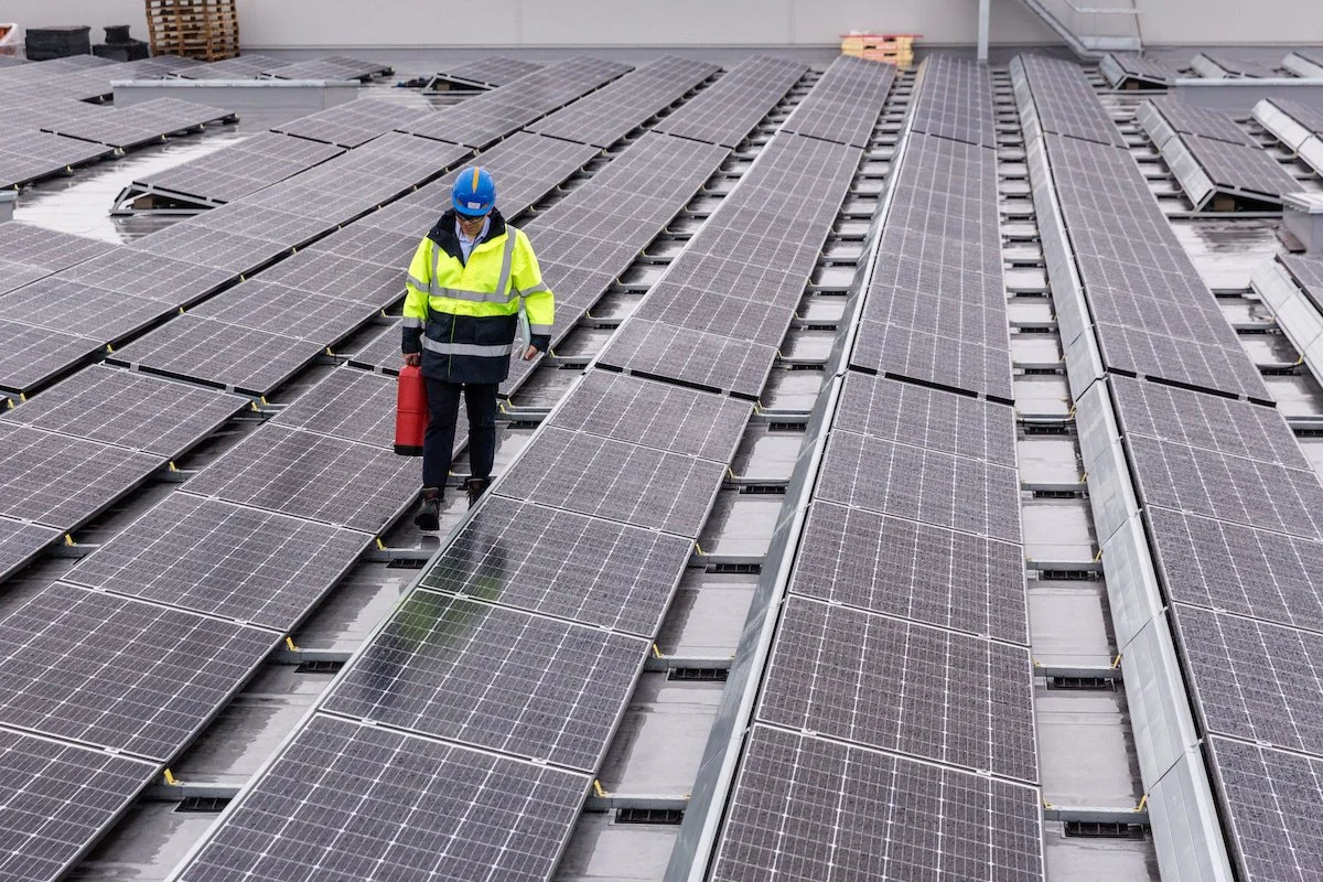 safety research on solar panel roof