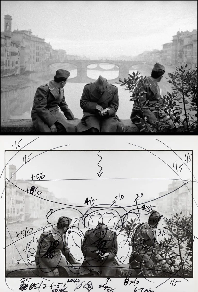 Exemple d'impression de photographies analogiques en noir et blanc