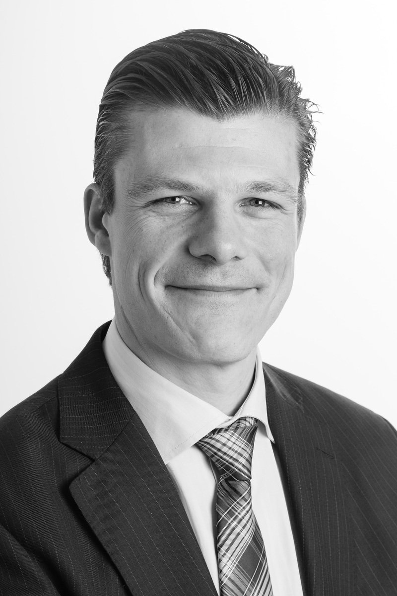 black and white head shot portraits