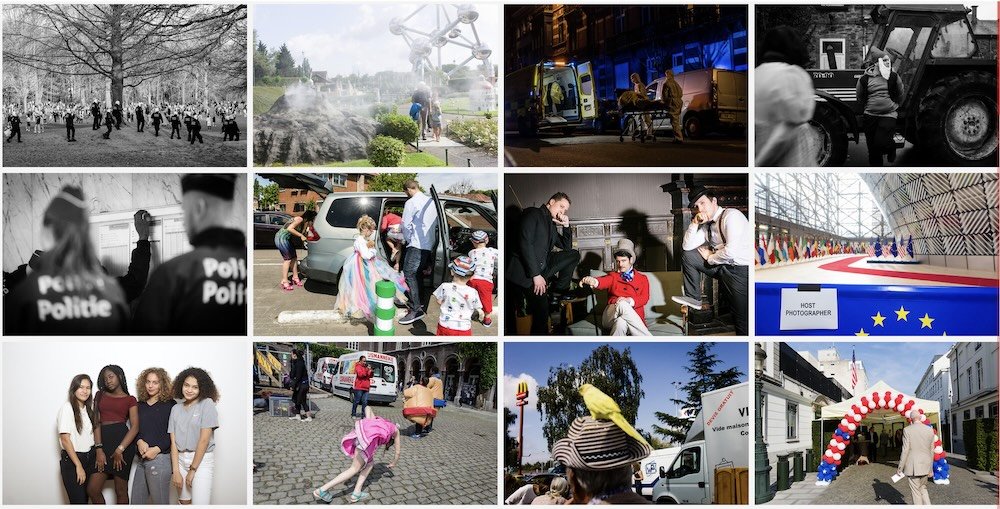 Overview of photo services in Brussels delivered by Sander