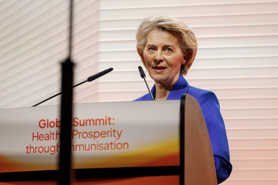 Event photography: 
Ursula von der Leyen speaking at a summit