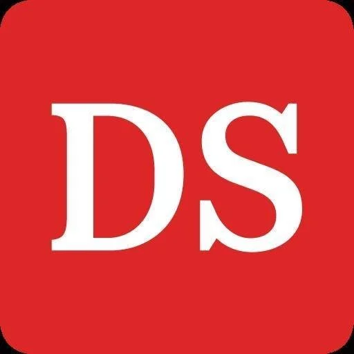 Red square with white "DS" letters LOGO De Standaard