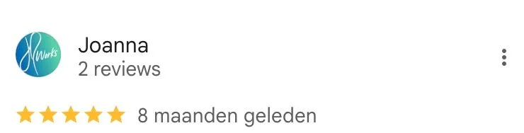 Screenshot of Google review on Sander de Wilde photographic