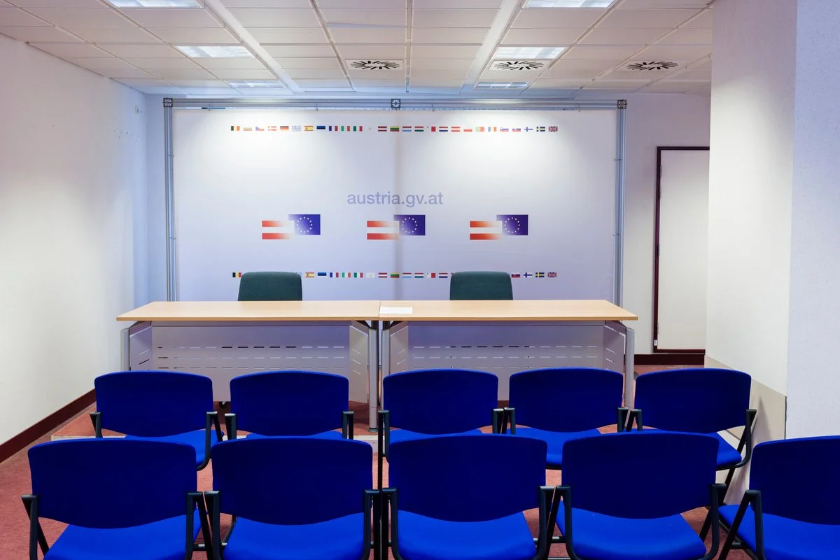 EU press rooms European Council meetings Brussels 2013