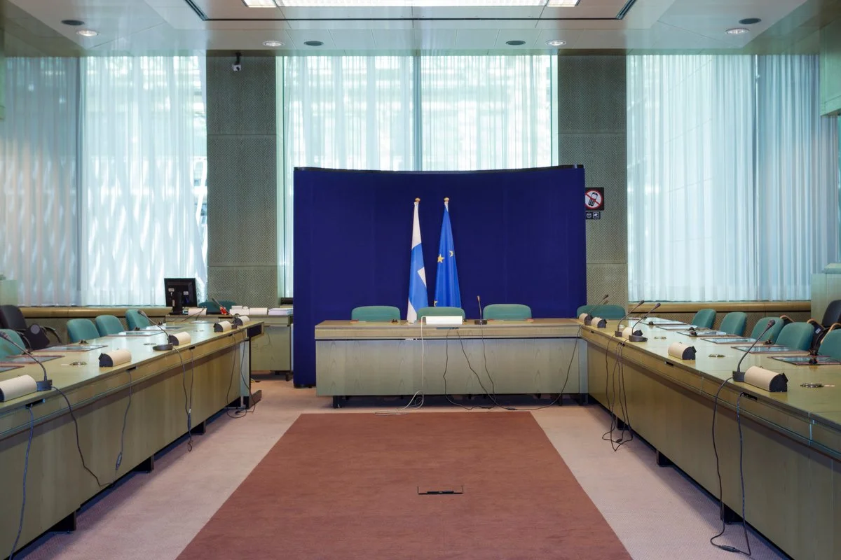 EU press rooms European Council meetings Brussels 2013