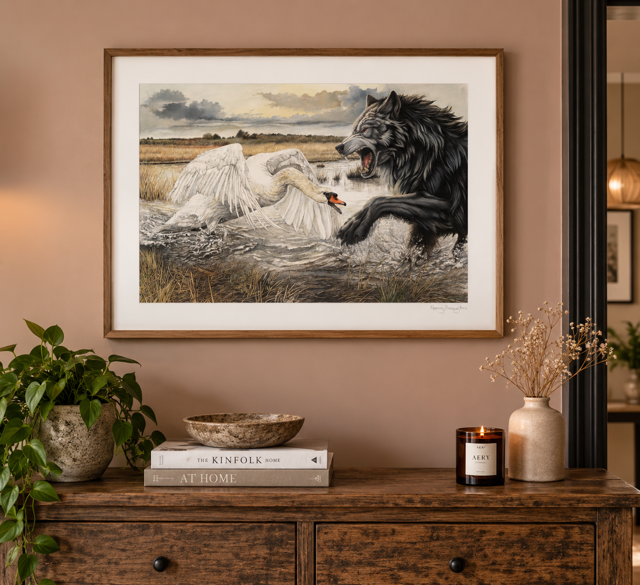 Encounter in the Marsh-The Black Shuck on Wall.png
