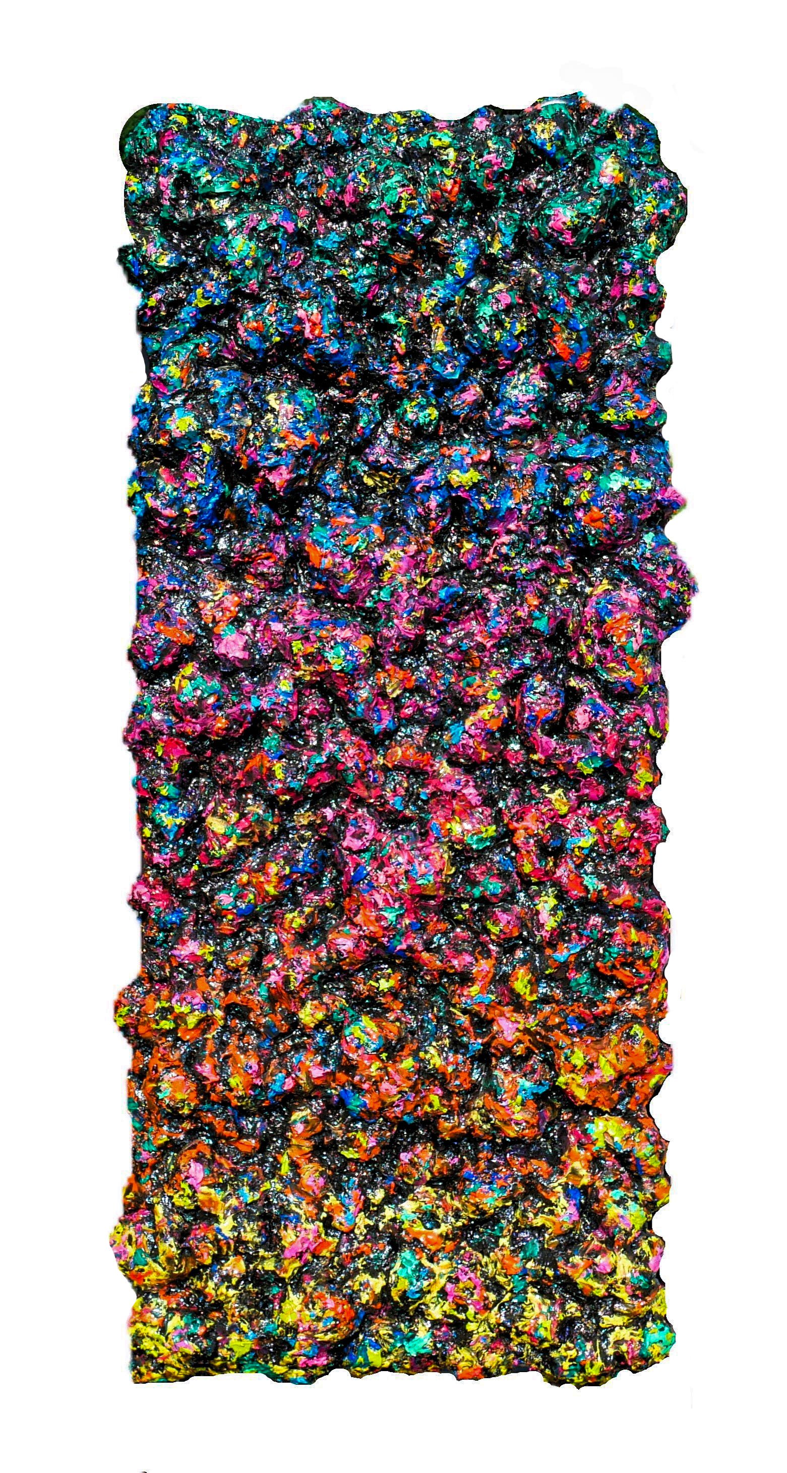"Antipatharia" - 19" x 41" x 4" - Joint compound, acrylic, & resin on foam.