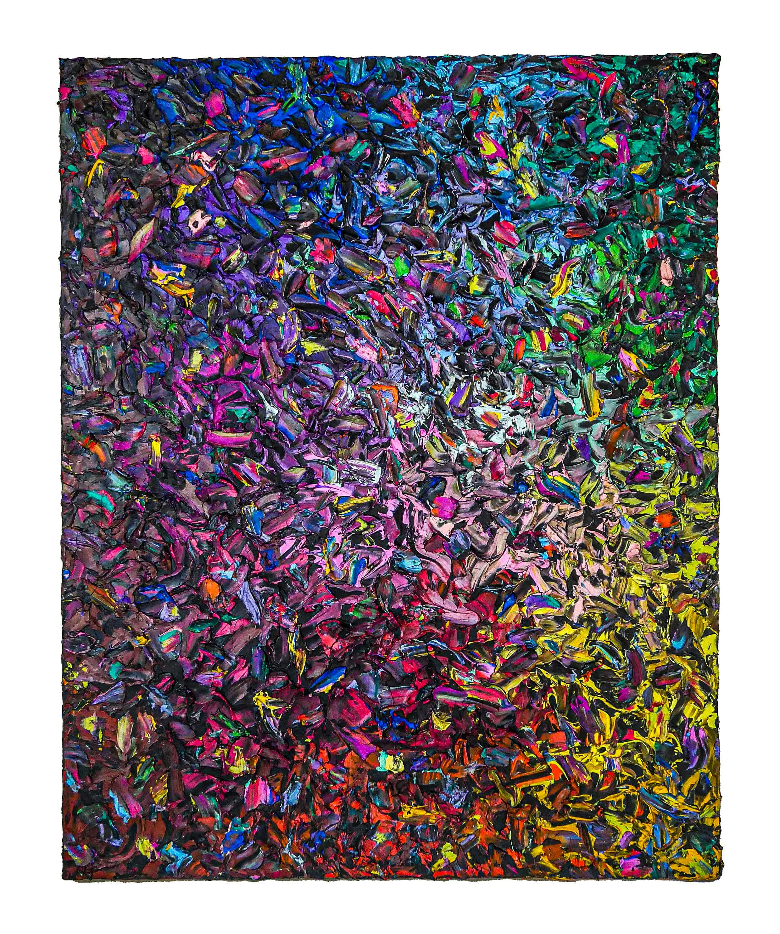 Great Big Little Panther" - 48" x 60" x 2" - Joint compound & acrylic on canvas.