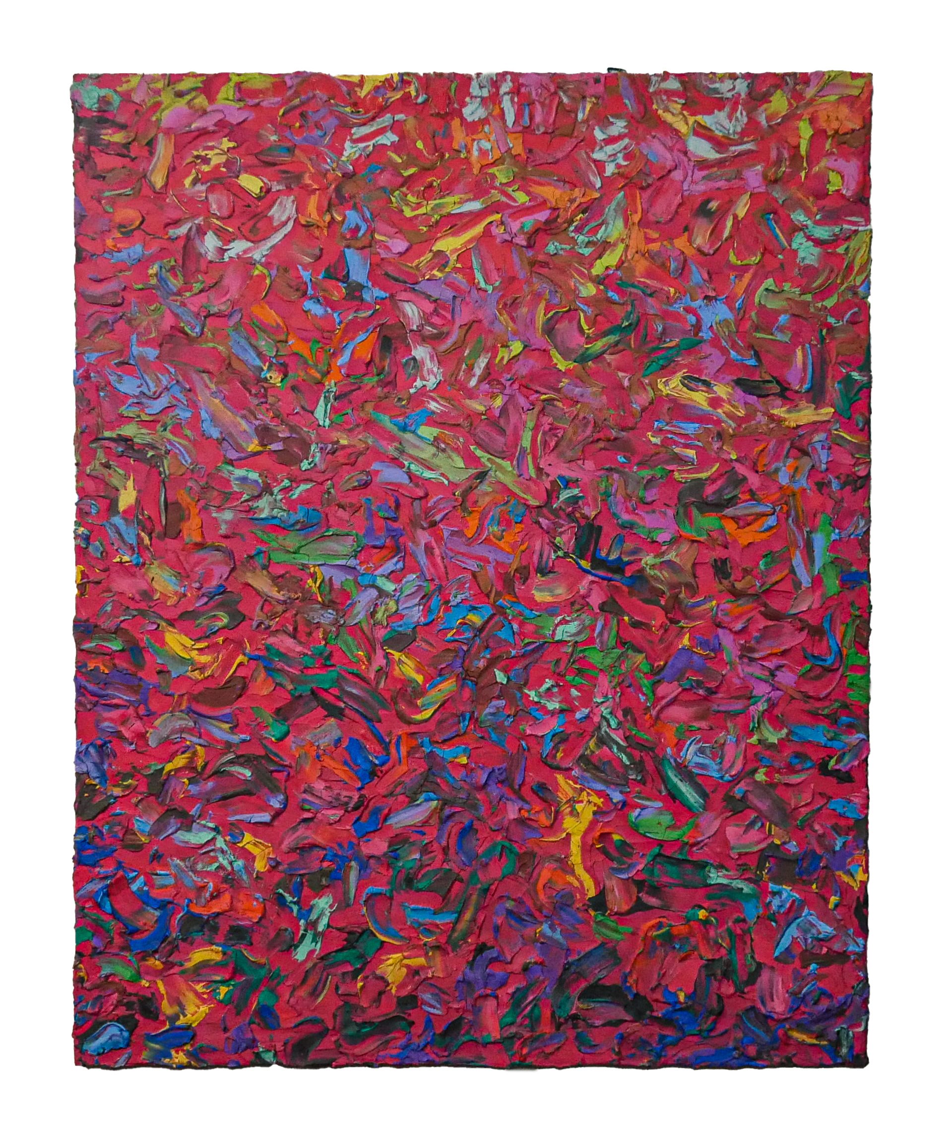 "Rufio" - 48" x 60" x 2" - Joint compound & acrylic on canvas..