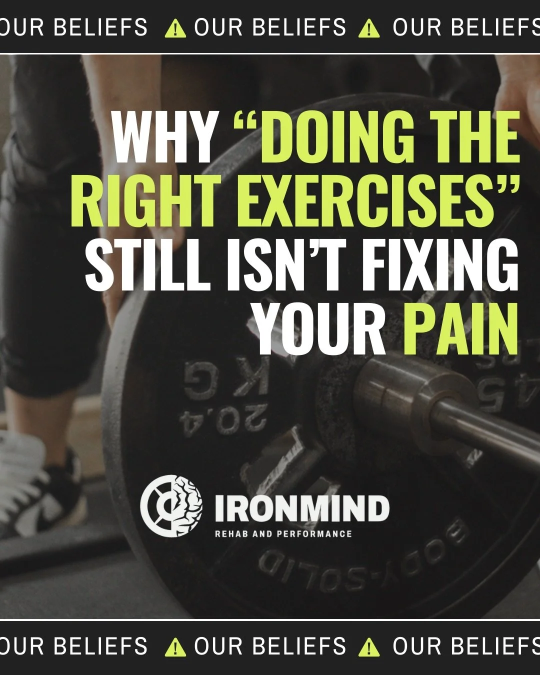 You don&rsquo;t need more rehab exercises&hellip;you need better decisions.

Most lifters that reach out to work with me are:
- Doing all the &ldquo;right things&rdquo;
- Consistent
- Motivated
- Yet still stuck in pain

Because rehab fails when it&r