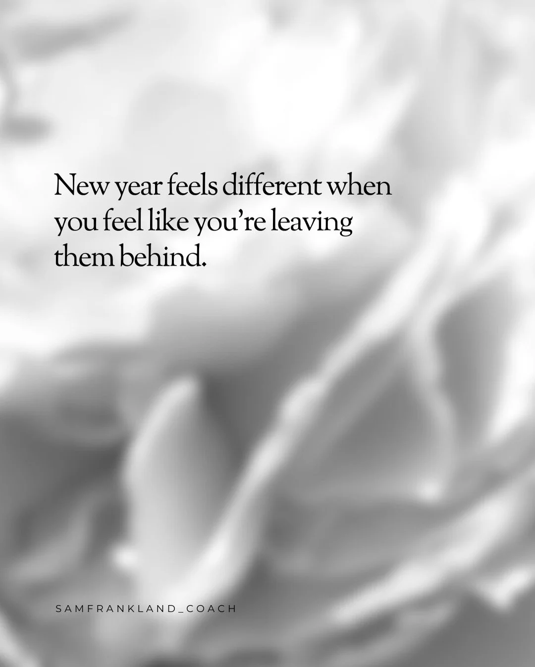New year feels different when&hellip;

Of all the reasons said aloud and the ones we hold in our hearts they all come down to this: we miss them and we love them. 

With tears in my eyes, I see you all. 

Love never leaves, even when the year does.

