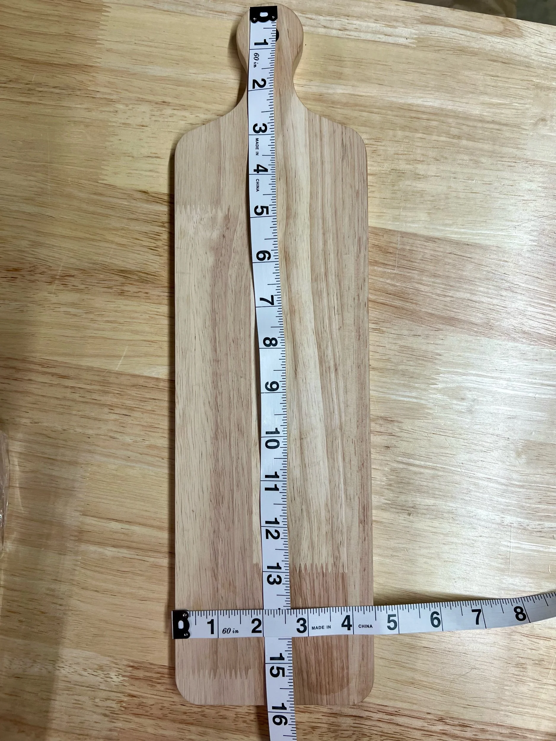 16" x 4.5” Rubber wood Cutting Board | Custom Engraved