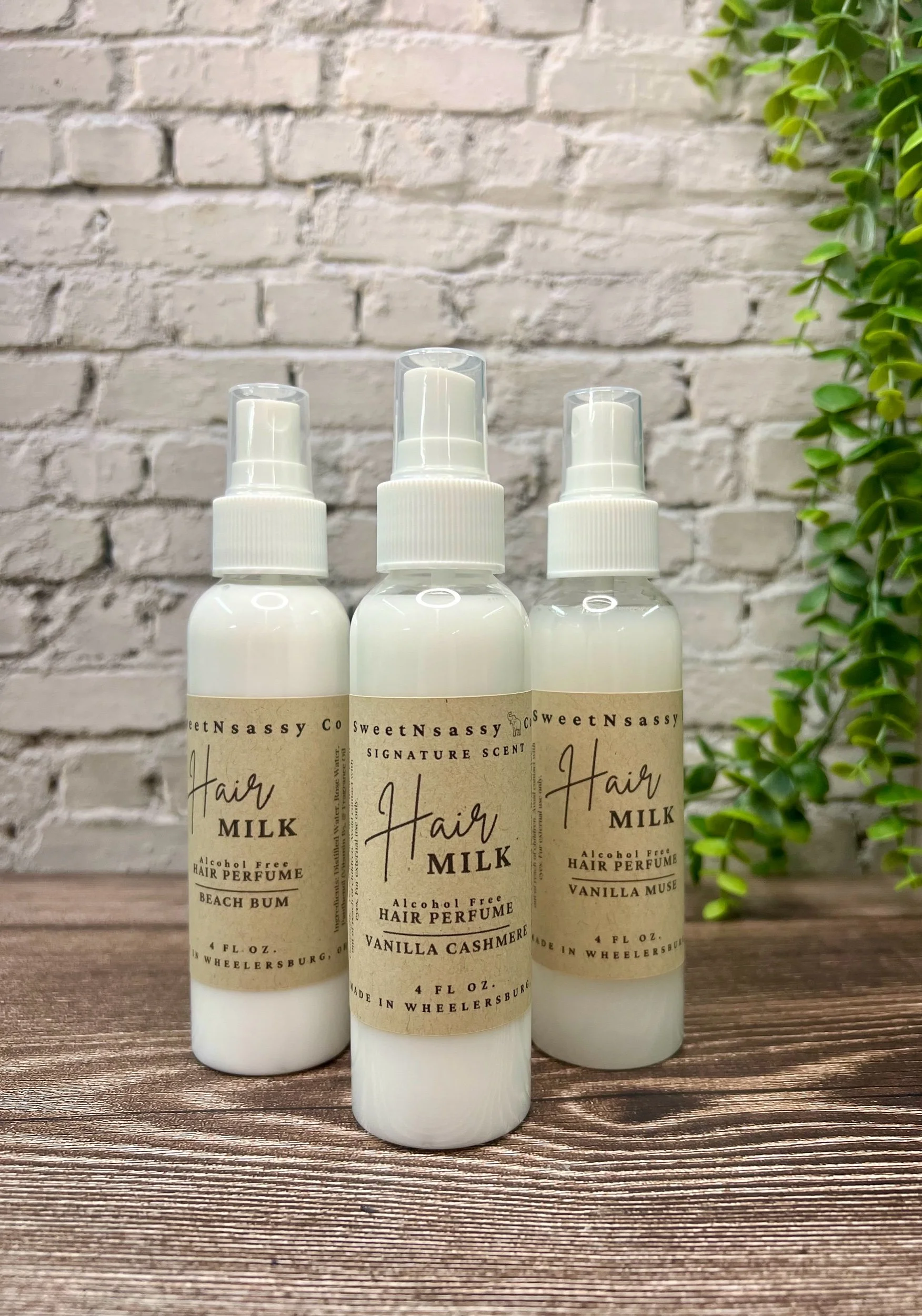 Hair Milk – Alcohol-Free Hair Perfume | Scented | Lightweight Hair Mist with Rose Water and Vitamin B5